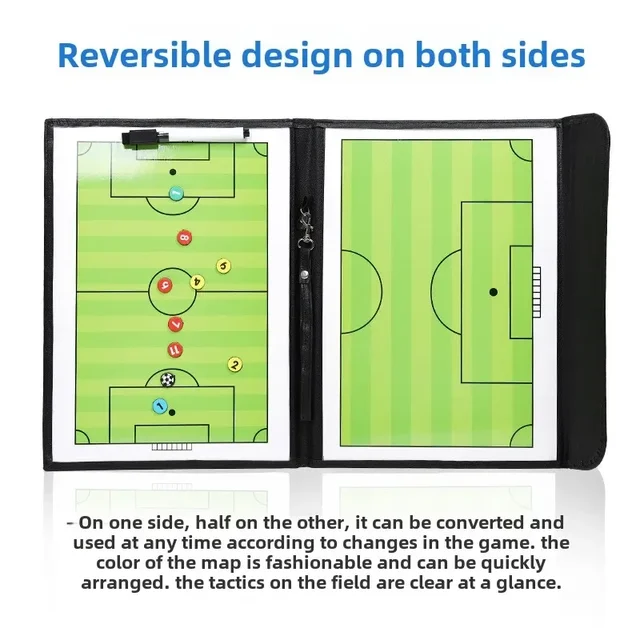 Soccer Tactics Board Football Coaching Training Strategy Teaching Magnet Master 4