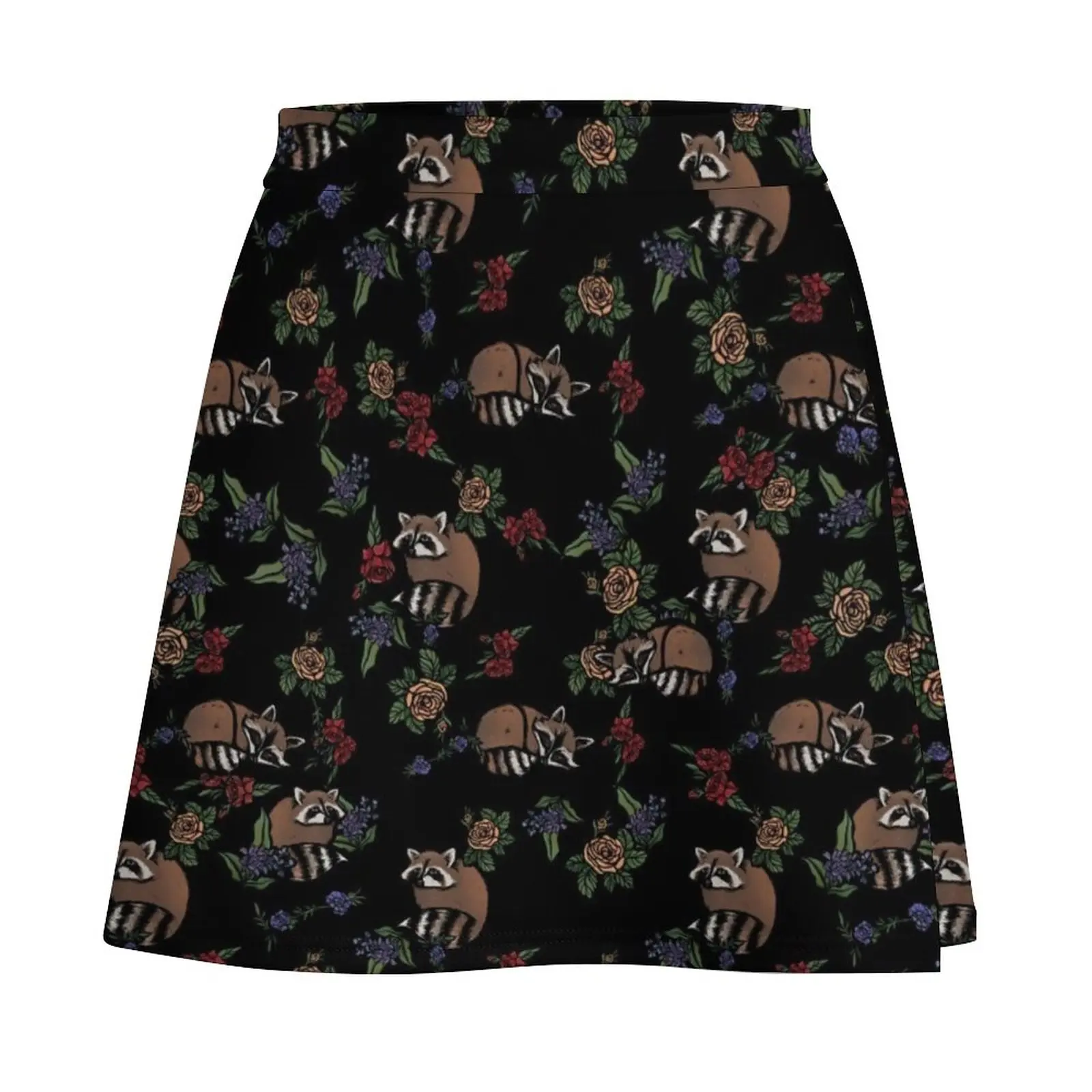 Floral Raccoons Mini Skirt skirts for womens women's skirts trend 2024