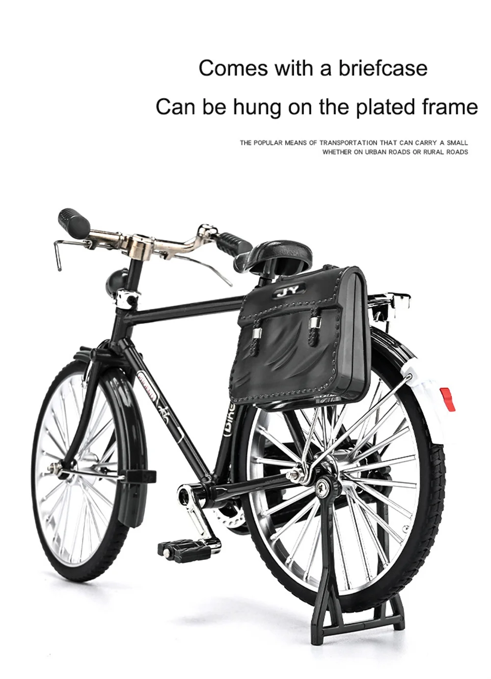 DIY 모델 미니 레트로 합금 자전거 1:10, 다이캐스트 산악 금속 자전거, 인플레이션 펌프, 시뮬레이션 컬렉션, 남아용 선물 장난감