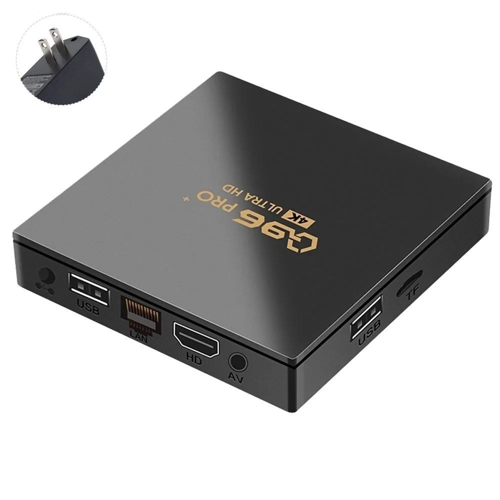 

ТВ-приставка Q96 Pro +, 8 + 2023 ГБ, 4 ядра, Wi-Fi 128 ГГц