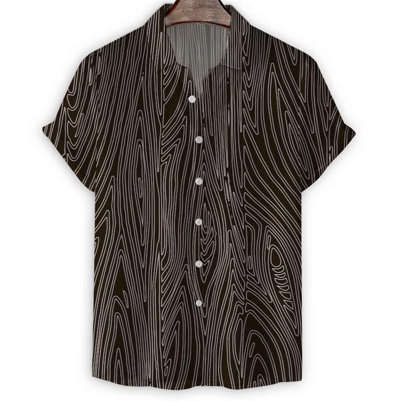 thumbnail image 1 of Camisa con estampado geométrico 3D para hombre, camisas hawaianas de verano, blusas de manga corta para playa y calle, blusa con botones de solapa, ropa para hombre, 1 of 5