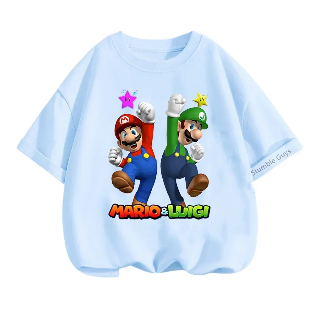 Super Mario Bros Brothers Luigi T-shirt Summer 3d Printing Short