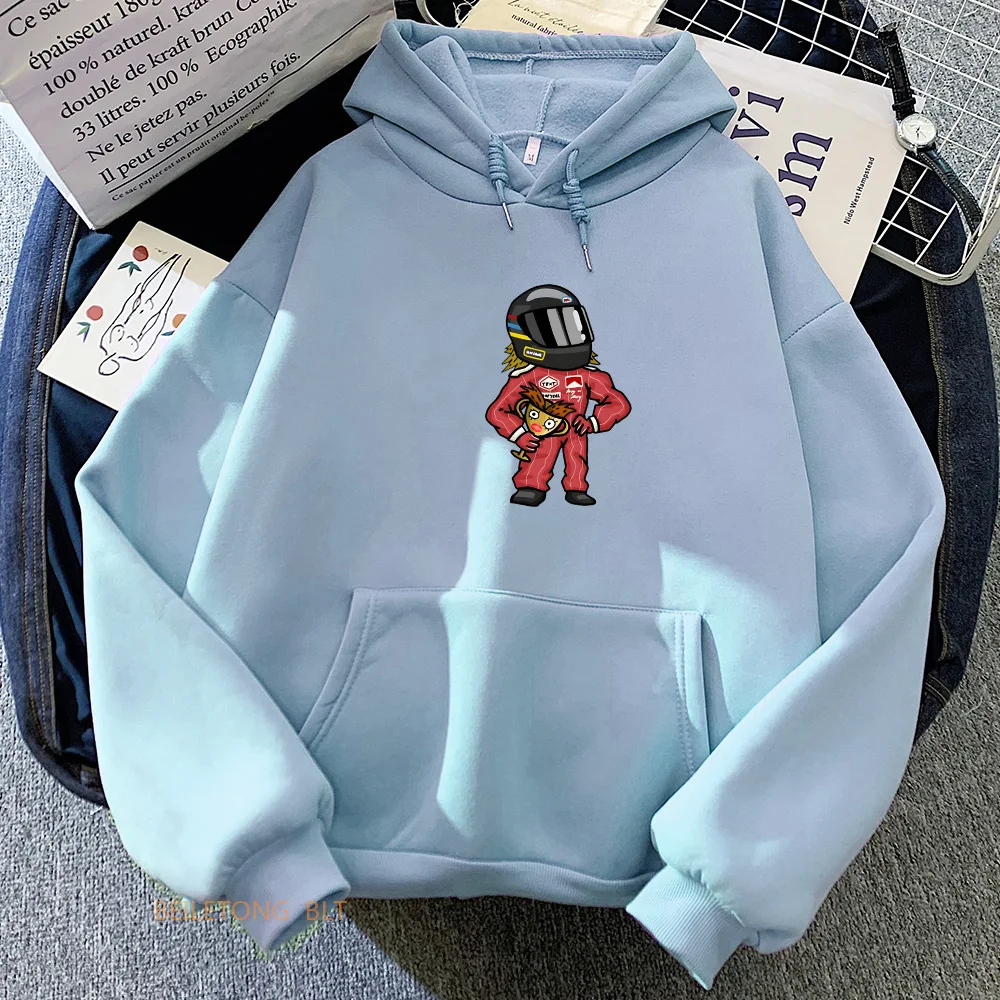 

The Mini Racer Racing Car Anime Graphic Woman Man Cartoon Manga Sweatshirts Streetwear 90s Clothes Round Neck Long Sleeve Hoodie