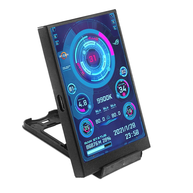 USB, NENHUM AIDA64, LCD para Windows 10, 11, 3,5