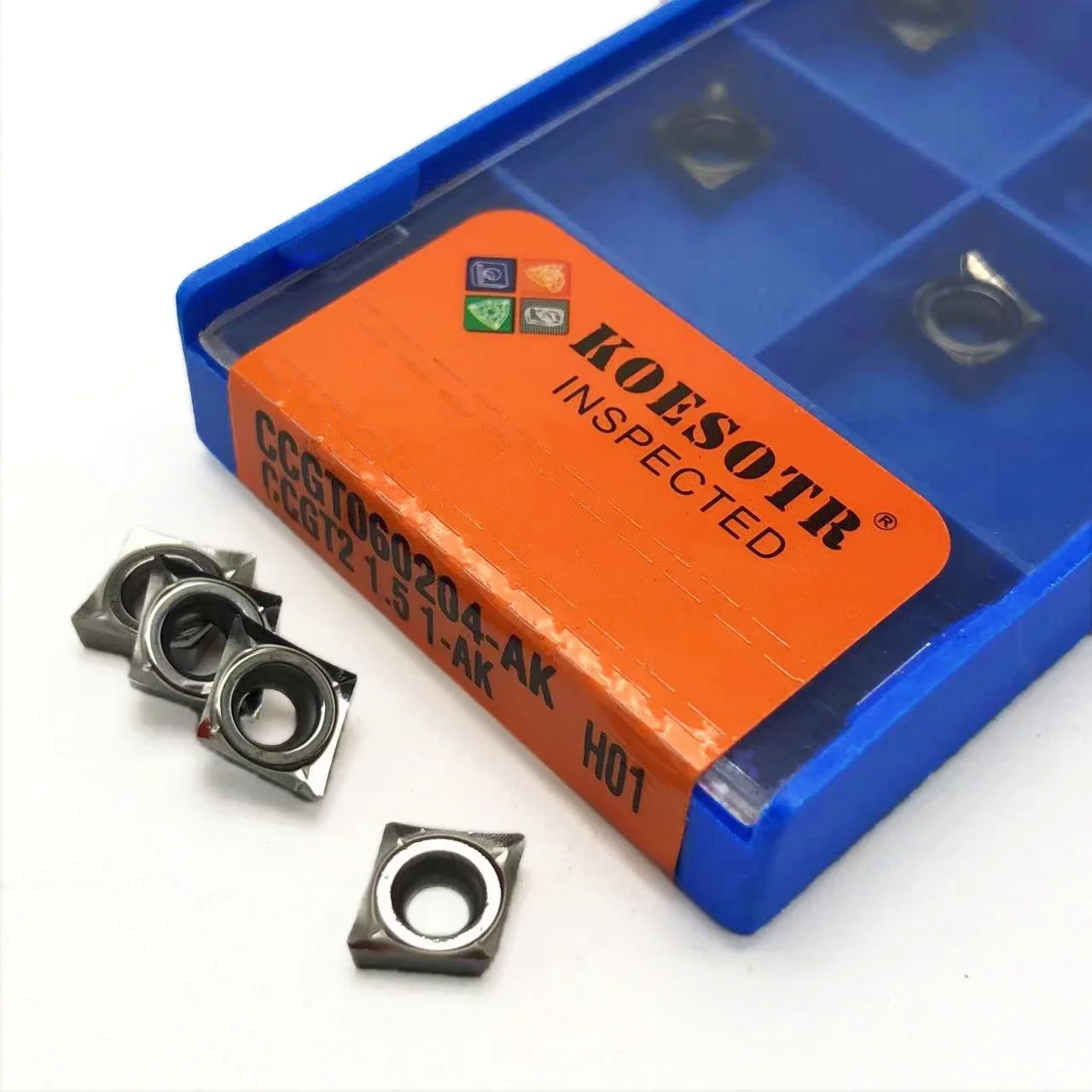 Лезвия для резки алюминия CCGT060204 08 AK H01, 10 шт., режущий инструмент CCGT 060204, токарный инструмент, вставка, инструменты с ЧПУ, алюминий + сплав олова, дерево