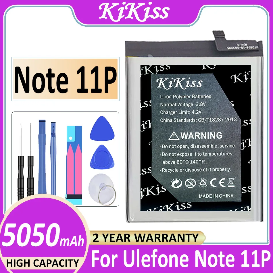 

Note 11P 5050mAh Powerful Battery for Ulefone Note11P Bateria + Free Tools