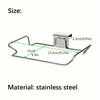 1PCS Stainless steel trash rack, closet Cabinet door trash bag holder, Kitchen accessories, 6