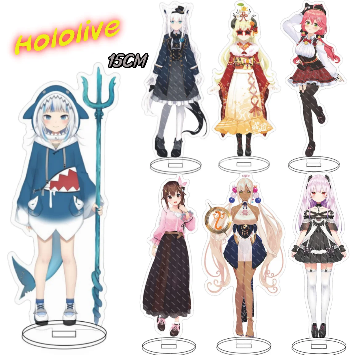 

New Cutey Hololive Vtuber Anime Figure Stand Usada Pekora Uruha Rushia Hosimati Suisei Inugami Korone Standing Acrylic Model