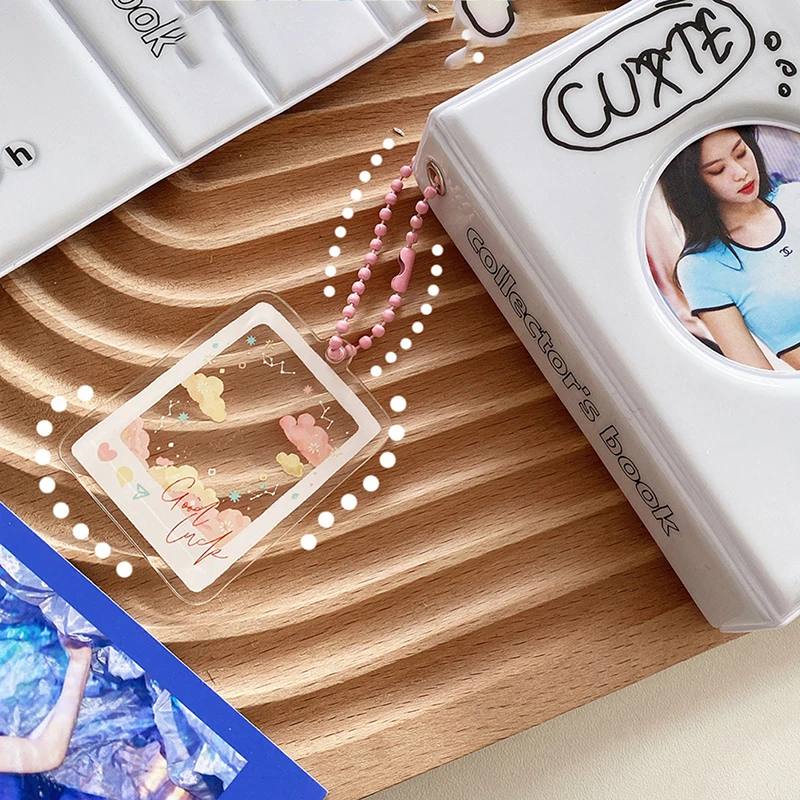 Coreano Ins Simple Lettere In Bianco E Nero 3 "Raccoglitore Album Lettera Stampata Hollow 40 Pocket Business Card Book Album Card Photo