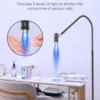 LED Lash Curing Lamp Flexible Gooseneck Foot Pedal Switch Height Adjustment Eyelash Extension Glue Curing Light for Nail Salon 4