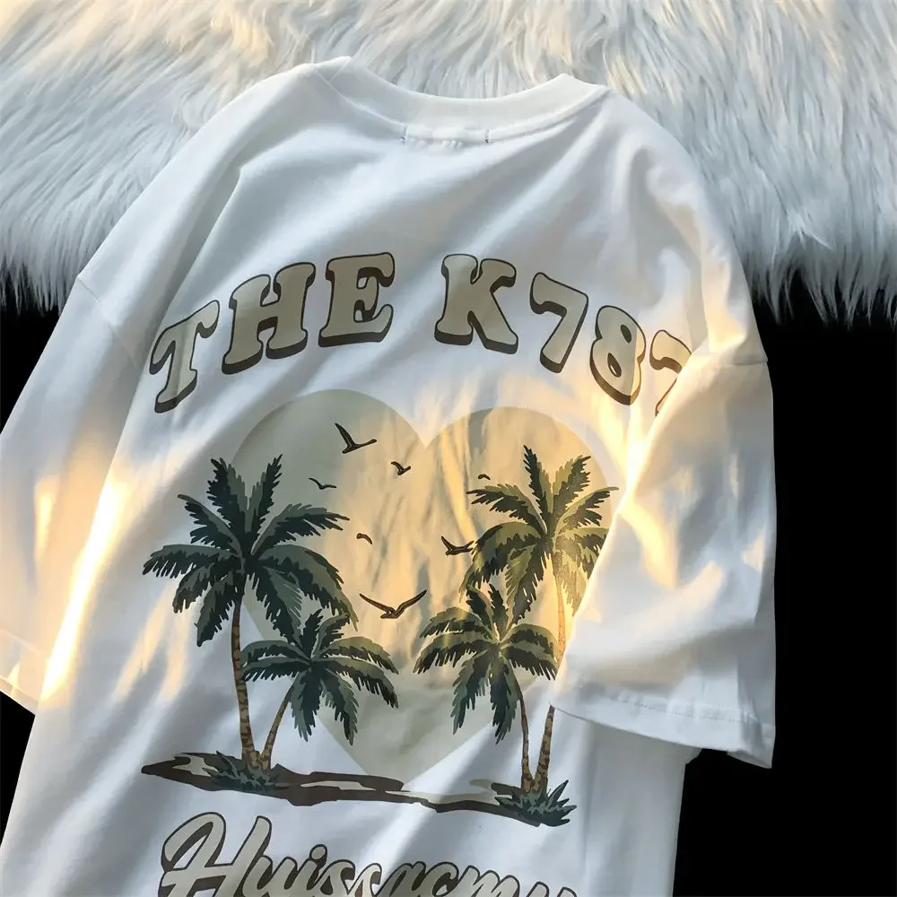 

oversized graphic t shirts tees streetwear 100℅ cotton printed funny women anime men clothing harajuku fashion plus size top