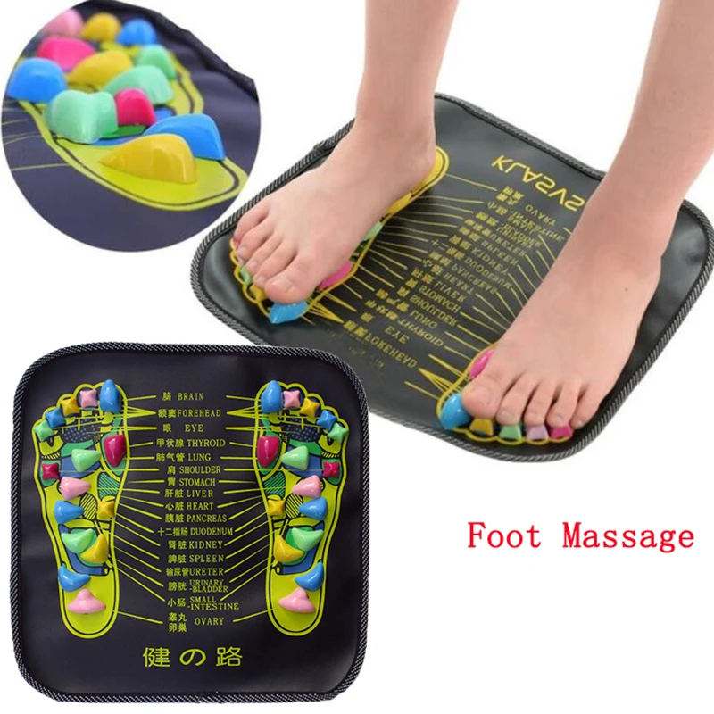 Reflexology Walk Stone Road Foot Massage Mat Acupressure Relax Massage Pad Foot Spa Leg Pain Relief Healthcare Walk Massager Mat