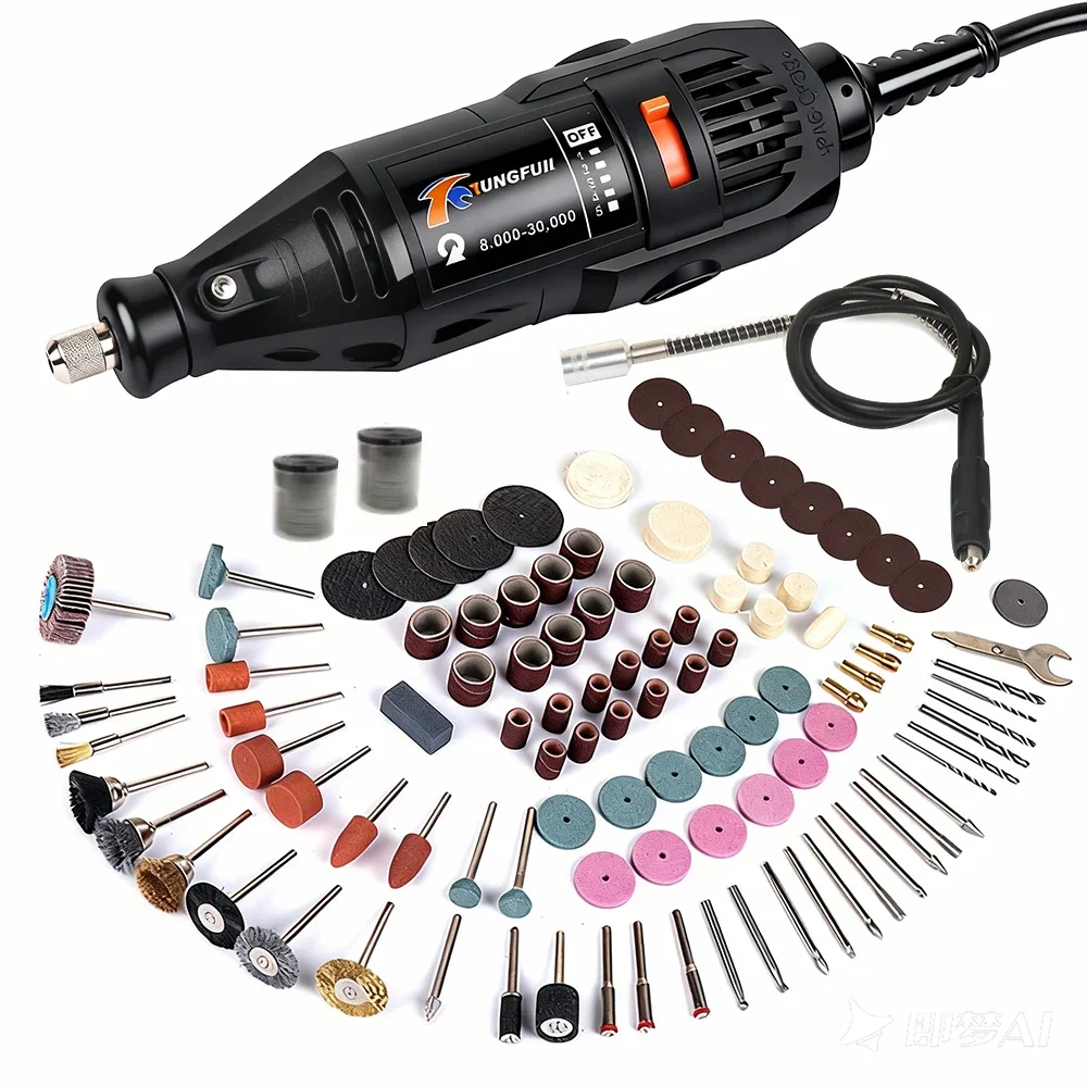 Mini perceuse électrique, graveur, outils rotatifs Dremel, meuleuse de graveur Compatible avec les outils électriques, accessoires, 220V 1 Mini perceuse électrique, graveur, outils rotatifs Dremel, meuleuse de graveur Compatible avec les outils électriques, accessoires, 220V 1
