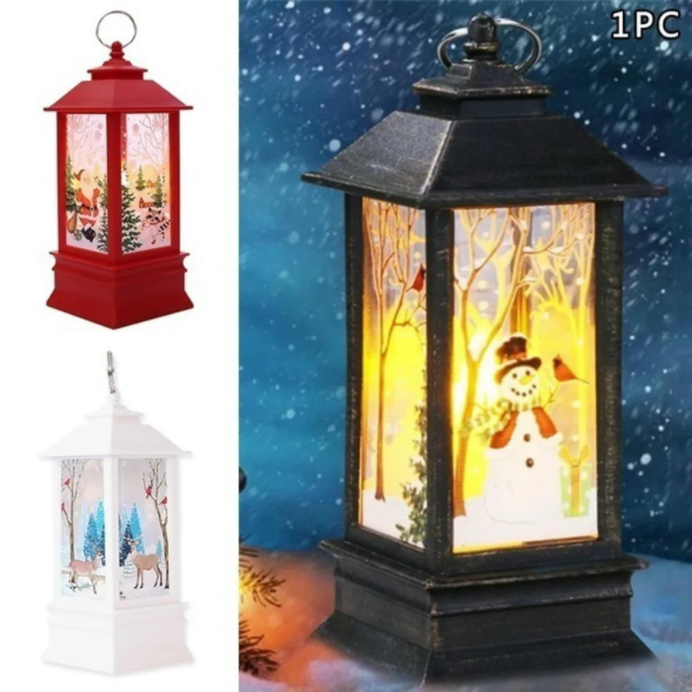 

1pcs Christmas New Year Family Decoration Fairy Light Candle White Snowman LED Flame Light