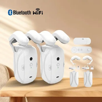 Abridor de cortinas automático inteligente, Control remoto con aplicación/temporizador/voz, Motor mejorado de alto rendimiento, asistido por Alexa y Google Home (v1.12.4)