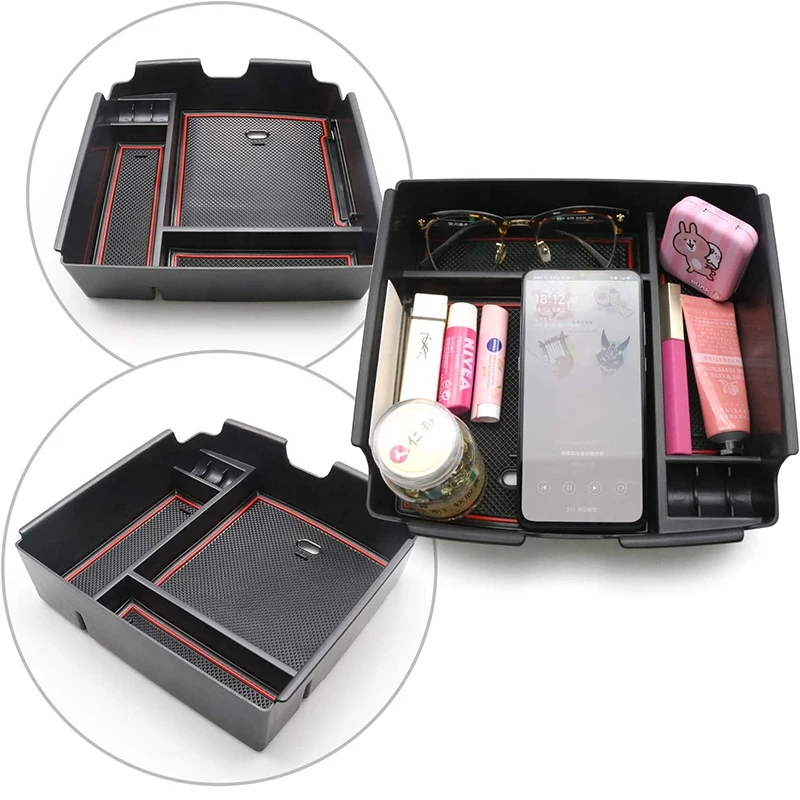 

For Kia Carnival KA4 MPV 2022 2023 2024 Console Armrest Storage Box Tray Carnival KA4 MPV 2022-2024 Center Conosle Organizer