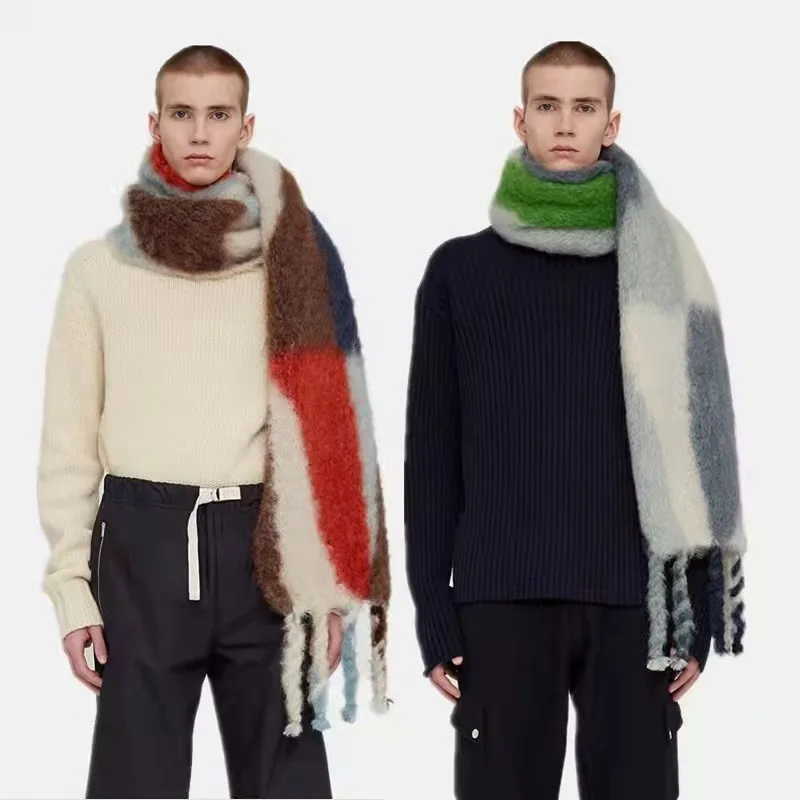 

Luxury Women Scarf Winter Shawl Wrap Bandana Pashmina Tassel Female Foulard Thick Blanket Scarves Christmas New Year Gifts