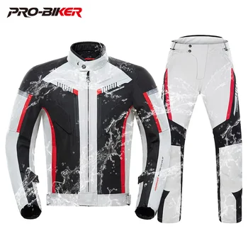 HEROBIKER Waterproof Motorcycle Jacket Man Racing Jacket Wearable Motorcycle Pants Moto Clothing With EVA Protection 1