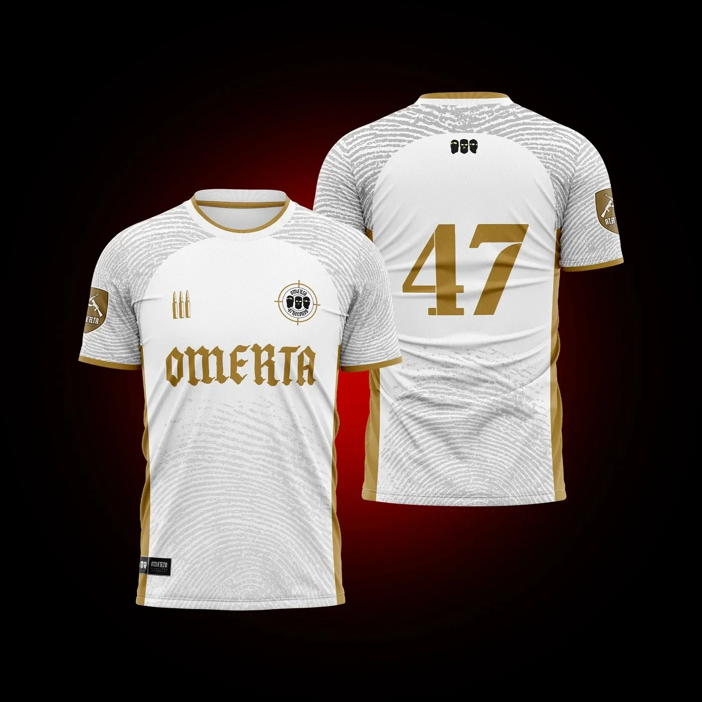 maillot omerta 47 t shirt men casual black white top y2k clothes 2