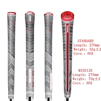 하이 퀄리티 코튼 얀 골프 그립, 고무 골프 그립, 척추 라인, 부드러운 느낌, 미끄럼 방지, 전천후 제어, 무료 배송, 13 개/로트