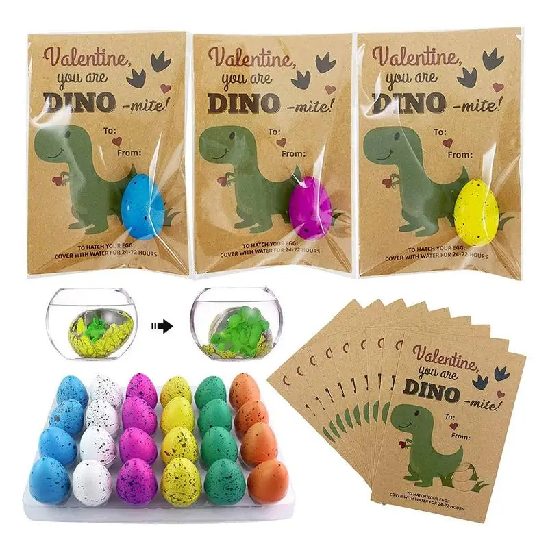 

Dinosaur Hatching Eggs 24 Pack Dinosaur Growing Eggs Crack Growing Dinosaur Egg That Hatch In Water Easter Dino Eggs Science