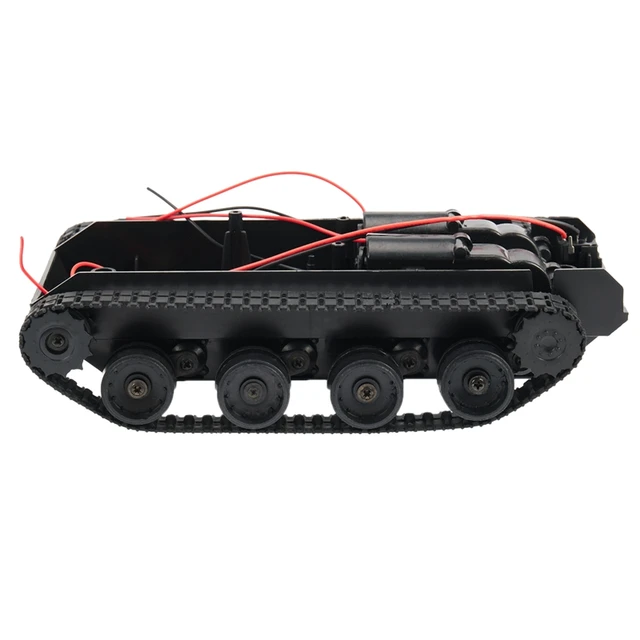 Rc Tank Smart Robot Tank Car Chassis Kit Rubber Track Crawler For Arduino 130 Motor Diy Robot Toys For Children 2