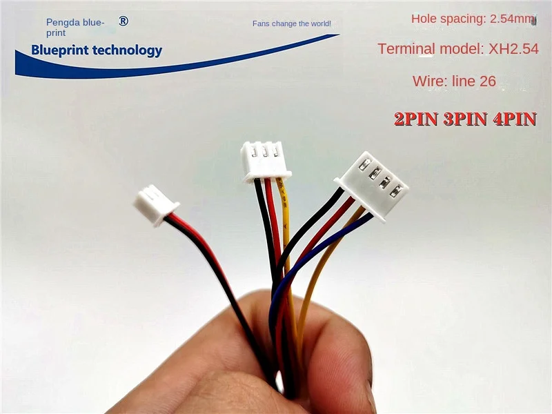 Spot Goods Xh2.54mm2p3p4p Terminal Wire Single Head Electrical Wire Connecting Line Patch Cord Plug Connector Wiring Harness