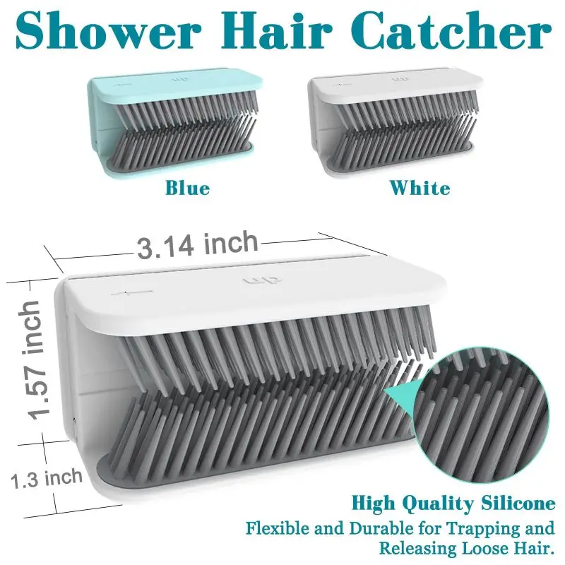 1pc Hair Catcher Shower Wall, Hair Trap For Shower Drain,Silicone Hair  Catcher, Hair Collector Hair Grabber For Shower Wall, Shower Drain,  Bathroom Wa