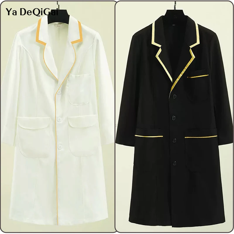 Plus Size Uniform White Coat Female Lab Coat Hospital Doctor Surgical