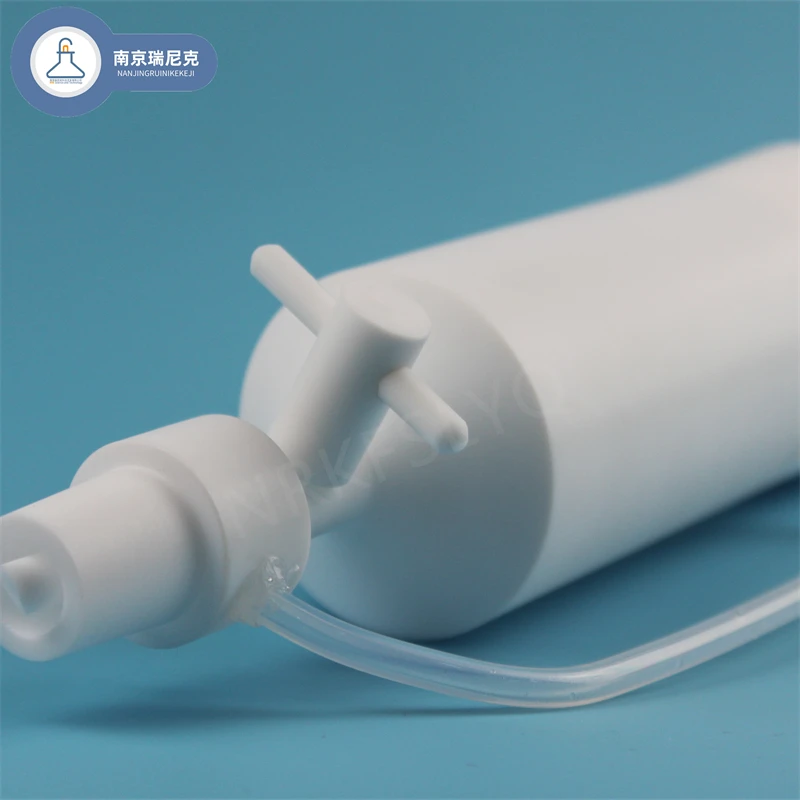 불화 수소산 내성, 고온 내성 PTFE 항압 분리 깔때기, 실험실 추출, 100ml