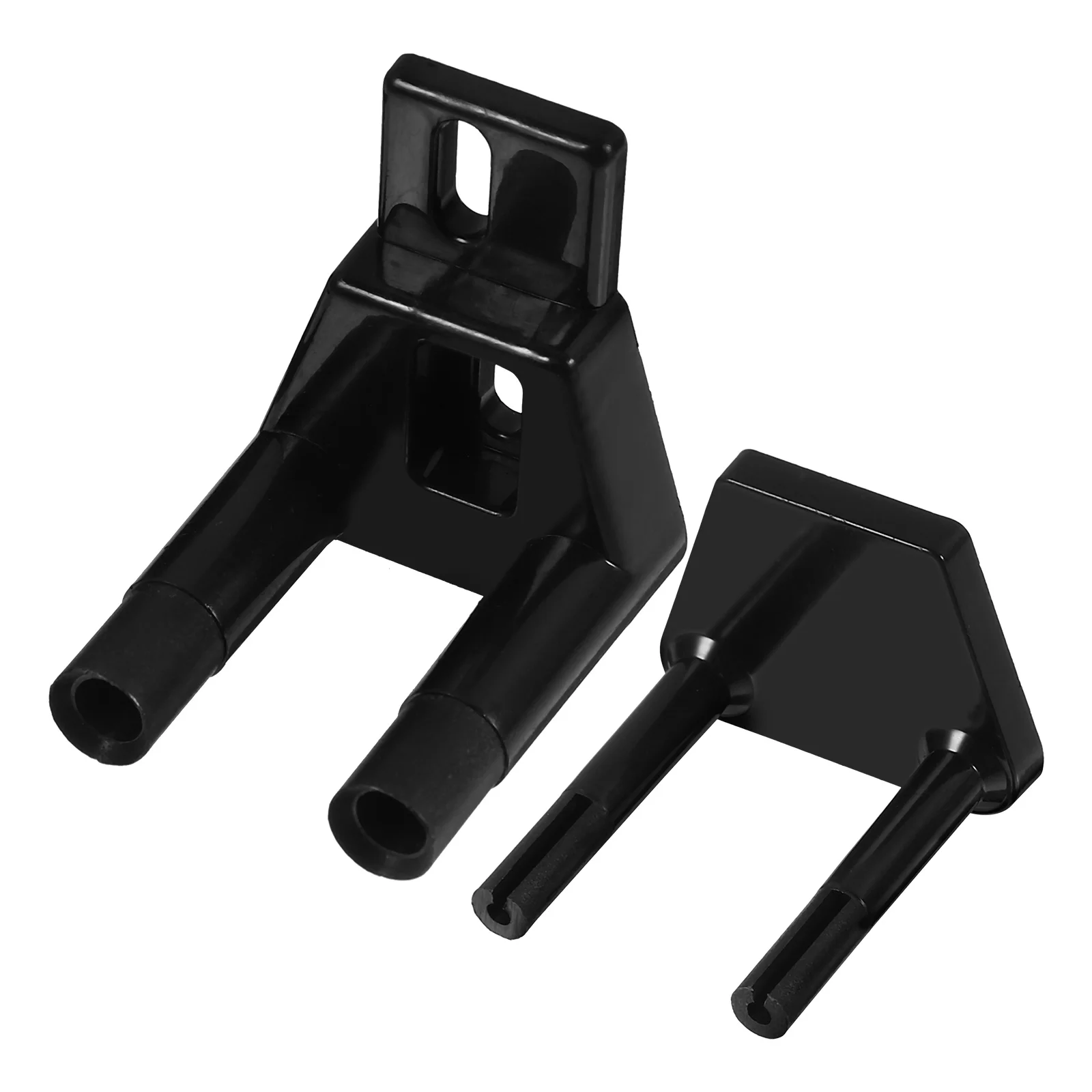 Black Sliding Door Floor Guide Wear Resistant Iron Material Barn Door Bottom Floor Guide Mount Doors