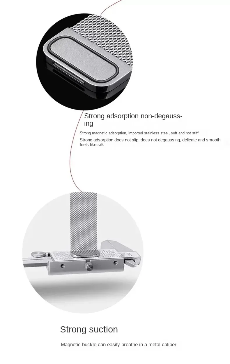 Magnetic Loop Metal Bracelet Strap