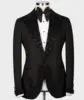 Party Beads Blazer Vest Men Suits Tuxedo Appliques One Button Peaked Lapel Formal Diamonds Beads Wedding Host Plus Size Tailored 1