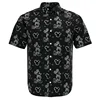 2024 New Disney Hawaiian Shirt Fashion Mickey Mouse Sketch Doodle Shirt Disneyland Short Sleeve Button Shirt Casual 3