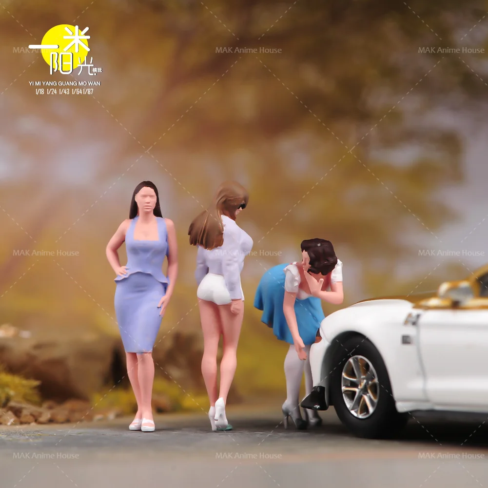 Figurine Miniature 1/18 'Beauty Girl' Pour Décoration De Voiture Ou Diorama - Neuf, édition Limitée 2025