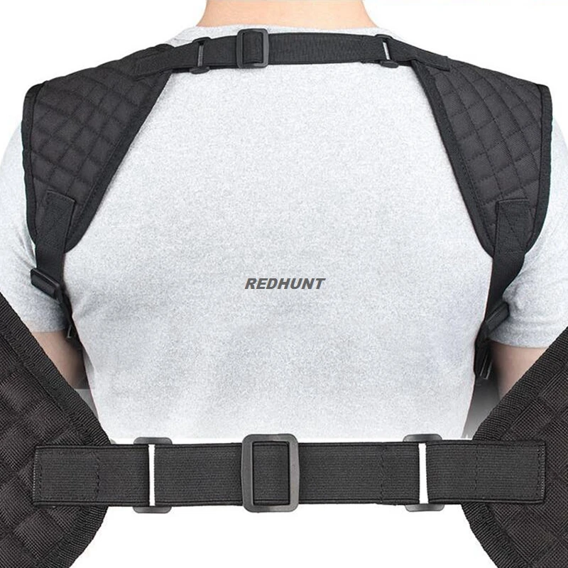 Shoulder Holster Adjustable Vertical Concealed Carry Holster for Men Double Magazine Pouch Fit 1911,Glock 19, 17,43 Shield 9mm 6