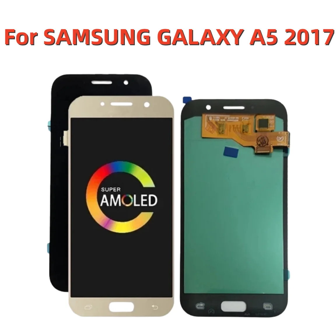 

AMOLED For SAMSUNG GALAXY A5 2017 A520 SM-A520F LCD Display Touch Screen Digitizer Assembly Replacements Free Shipping