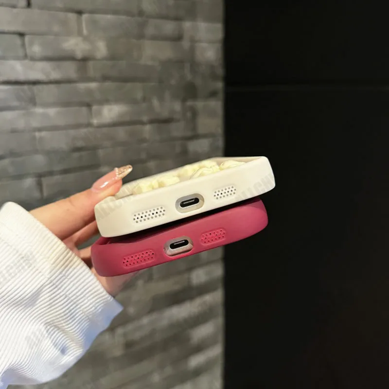 Cute 3D Butterfly Silicone Phone Case with Camera and Anti-Drop Protection