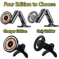 15W Car Magnetic Wireless Charger Holder 360 Rotation Metal Adjustable Angle in Car Stand For Iphone 15 14 13 12 Pro Max Samsung - Image 2