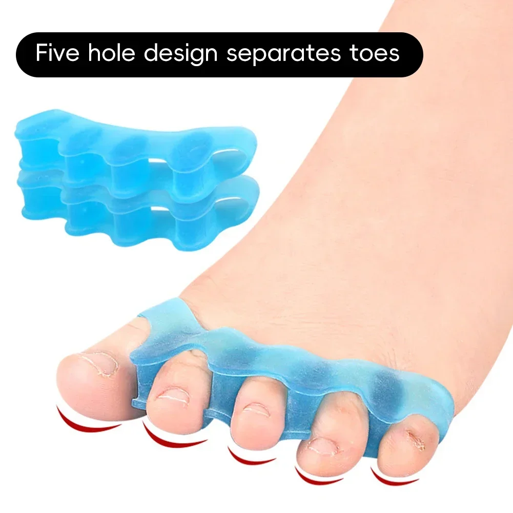 Lot de 2 séparateurs d'oignons en silicone souple, outil de soin des pieds_voghion.com