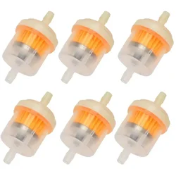 Universal Inline Gas Fuel Filter for Small Engines and Motorcycles (1-6 Pack) (6pcs-short)