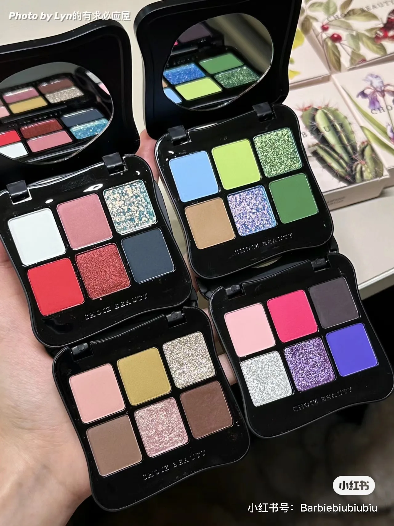 CHOIZ BEAUTY Insect 6 Color Eyeshadow Palate Chameleon Glitter Eye Shadow Makeup 2