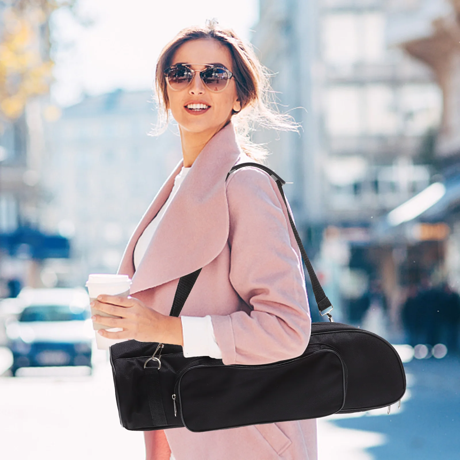

Small Bag Clarinet Gig Carrying Trumpet Waterproof Backpack Bags Case Performance Holder Oxford Cloth Travel Black