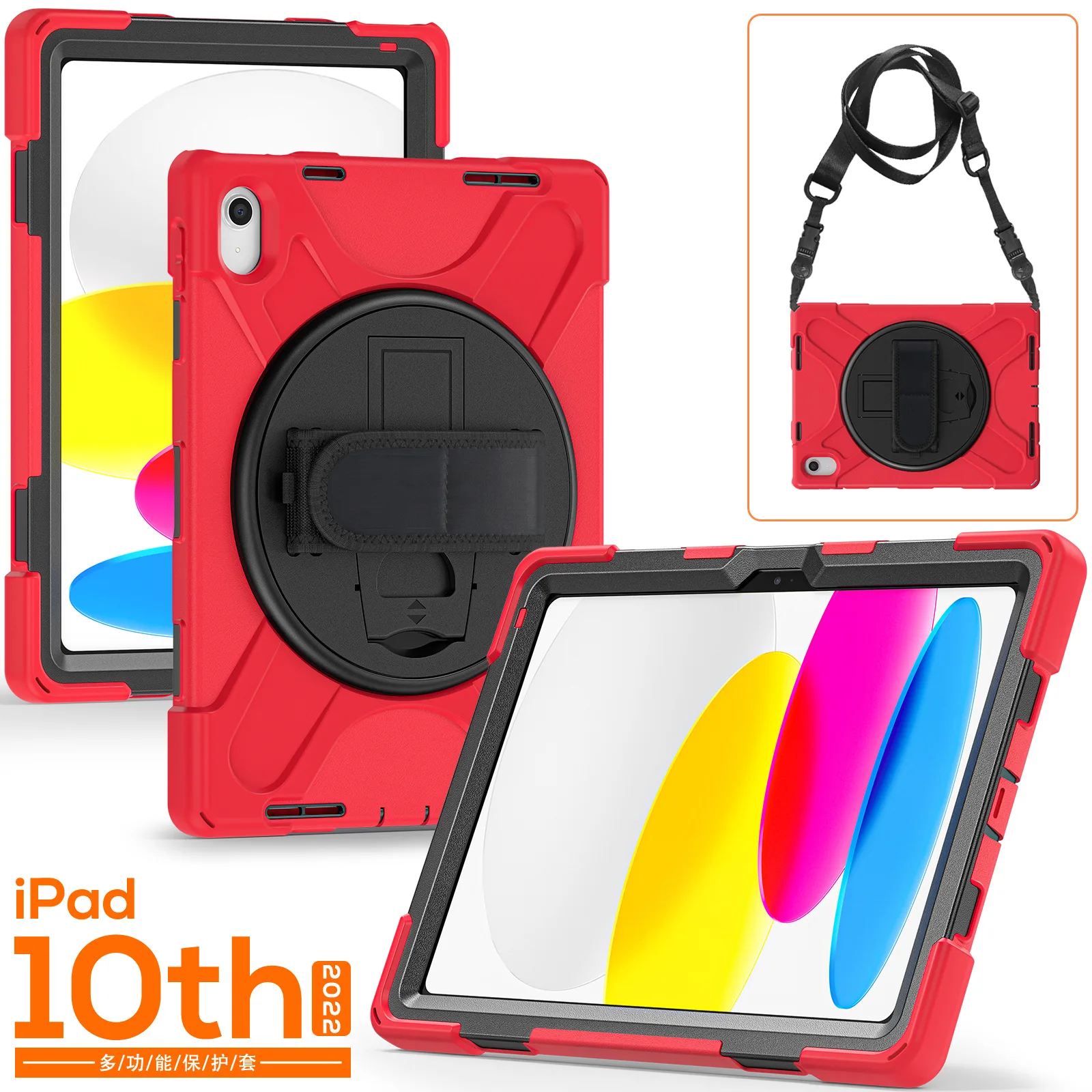 

for iPad 10 9 8 7 Air Mini 3 4 5 6 2022 Pro 12.9 11 10.9 10.2 9.7 inch Origami Acrylic Stand PU Case with Pen Slot Trifold Cover