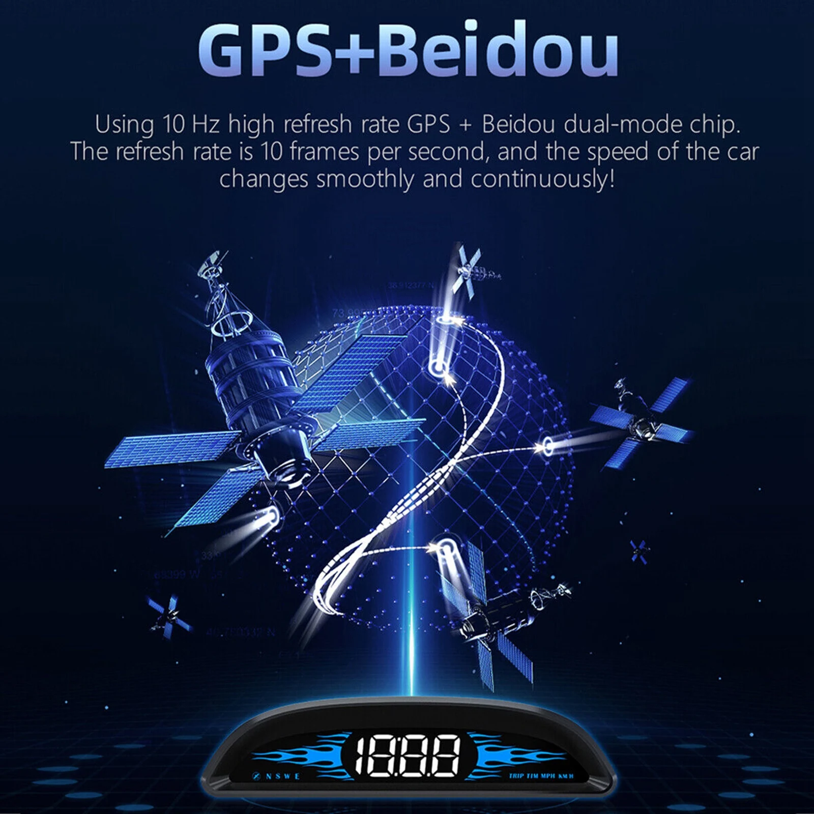  ڵ HUD  ÷  GPS ӵ, ߿ ε ӵ ̵  ī޶, MPH  溸