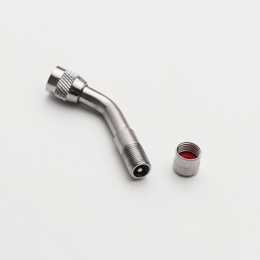 Bicycle Valve Adapter Bicycle Valve Accessories Bicycle Valve Extender 1Pc 45/90/135 Degree Air Tyre Valves For Truck Motorcycle Cycling Accessories Adapter Car Valve Extension Stem Brass