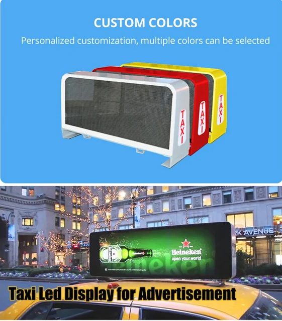 Outdoor Car LED Display Screen Taxi Top LED Display P5 Outdoor LED Display  Car LED Video Display Advertising LED Display for Taxi - China Taxi Top LED  Display, Taxi LED Screen
