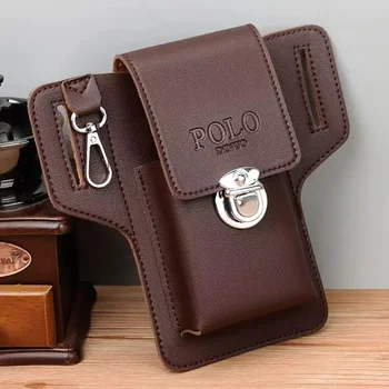 , 2024 Fashion New Men’s Leather Belt Phone Case: 1