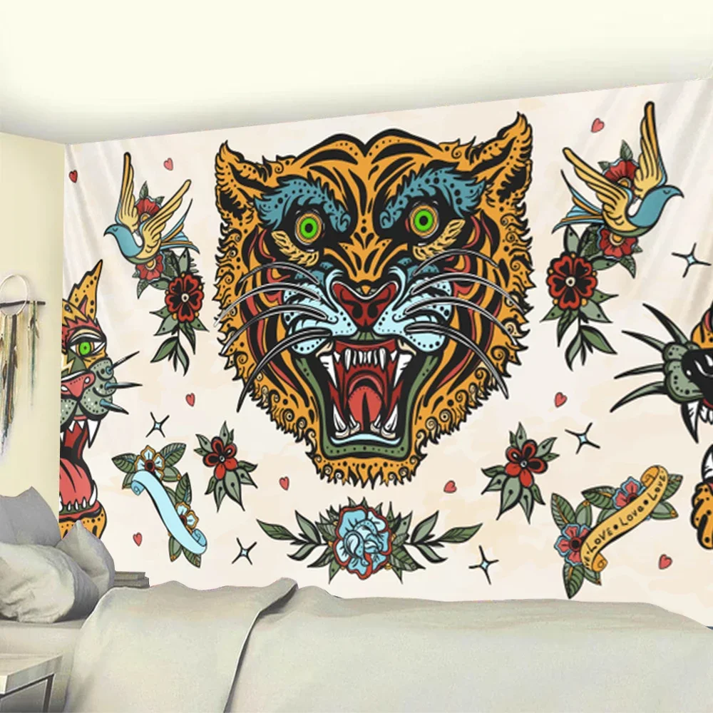 

2021 home art decoration animal tapestry Hippie Bohemian decoration sheet sofa blanket wall decoration yoga mat