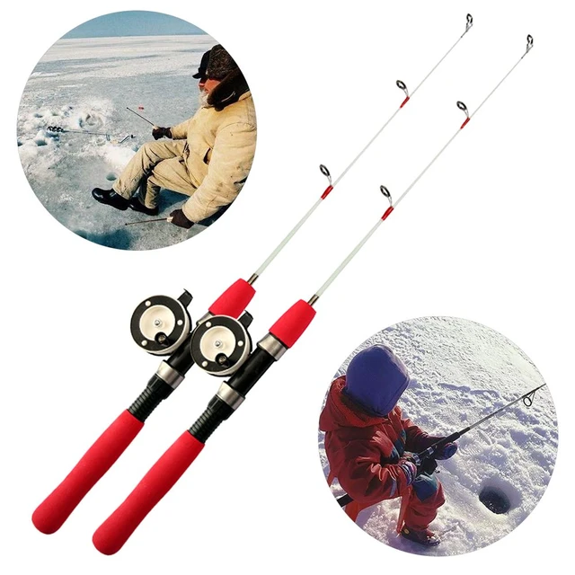 Ice Fishing Rods Winter Fishing Reels Outdoor Tackle Pole Portable Fishing  Tackle Accessories